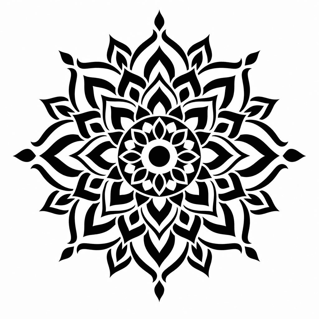 Blackwork tattoo example