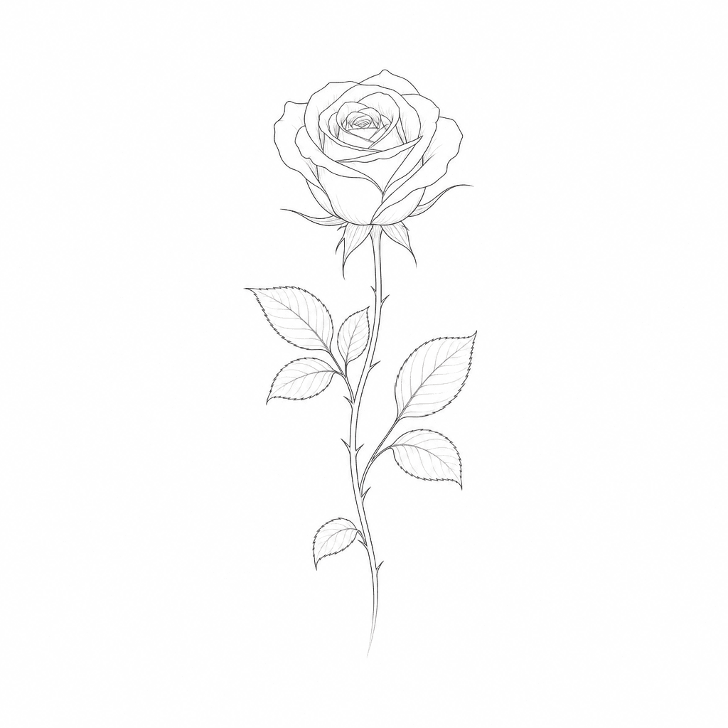 Fine Line tattoo example